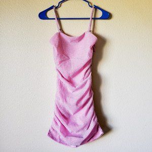 FULL TILT Womens Lurex Cinch Side Bodycon Dress